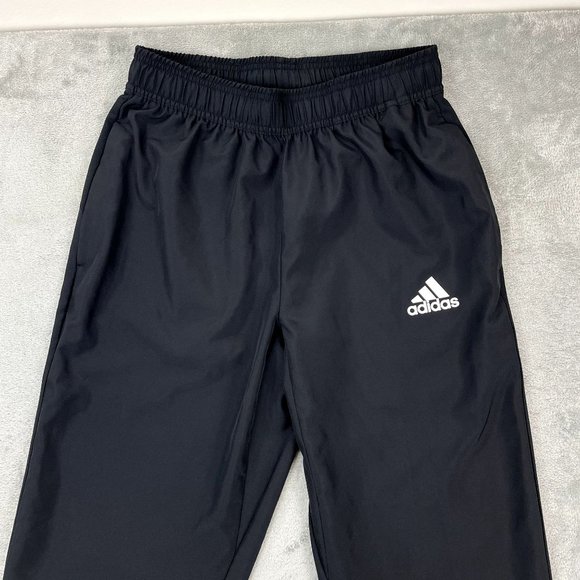 ADIDAS Aeroready Performance Athletic Black Lightweight Track Pants Small - Picture 2 of 8